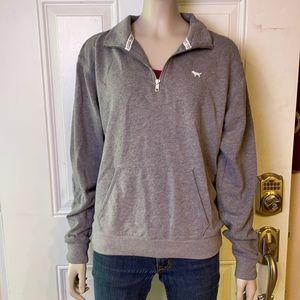 VS Pink 1/4” zip sweatshirt